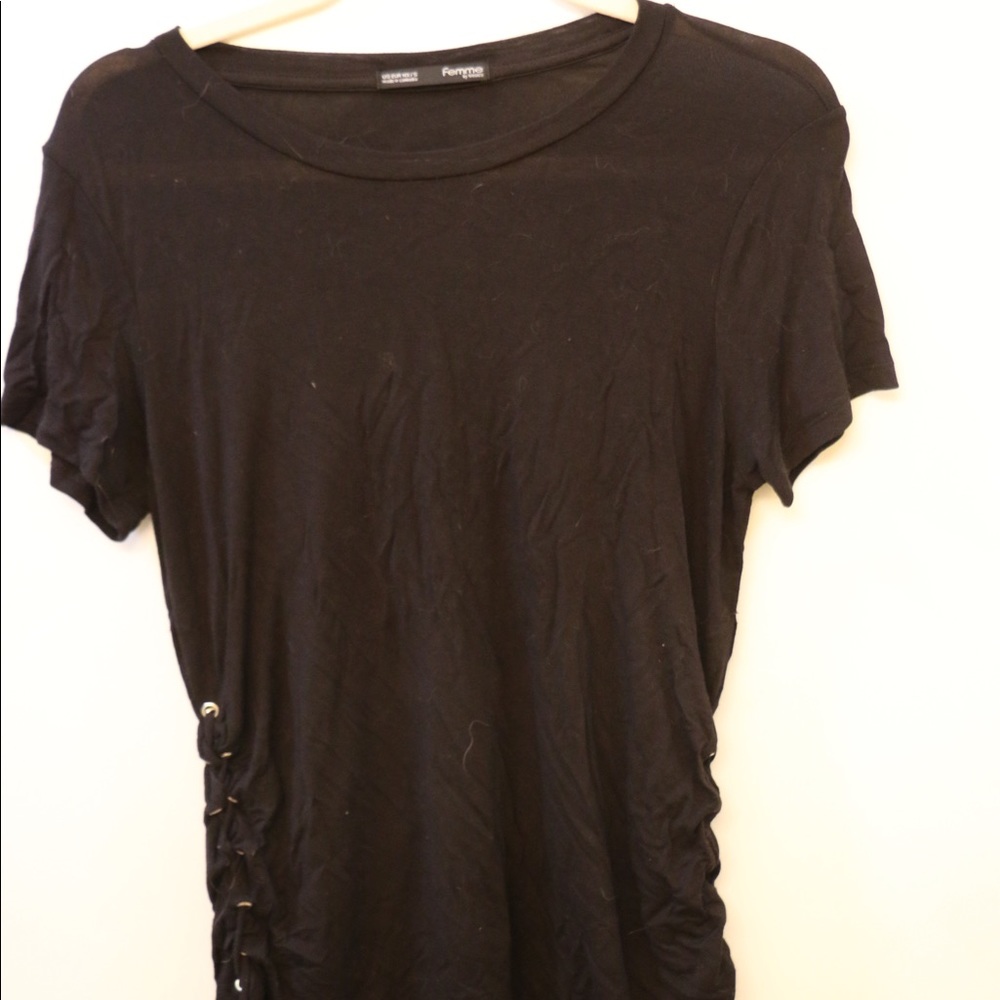 Black Tassles T-Shirt